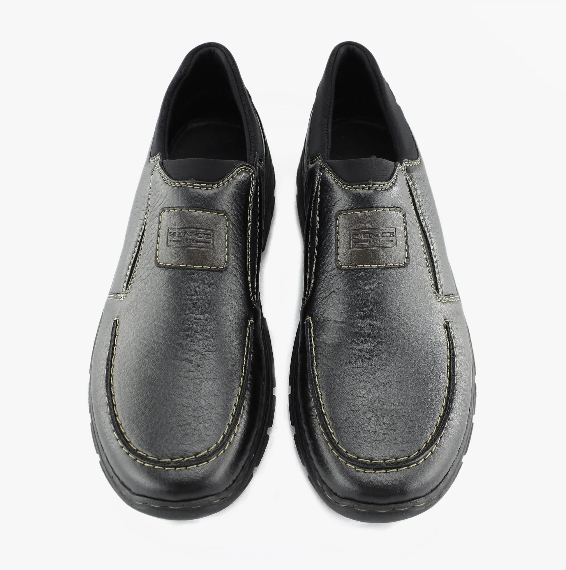 19961-03 Mens Casual Loafers Black