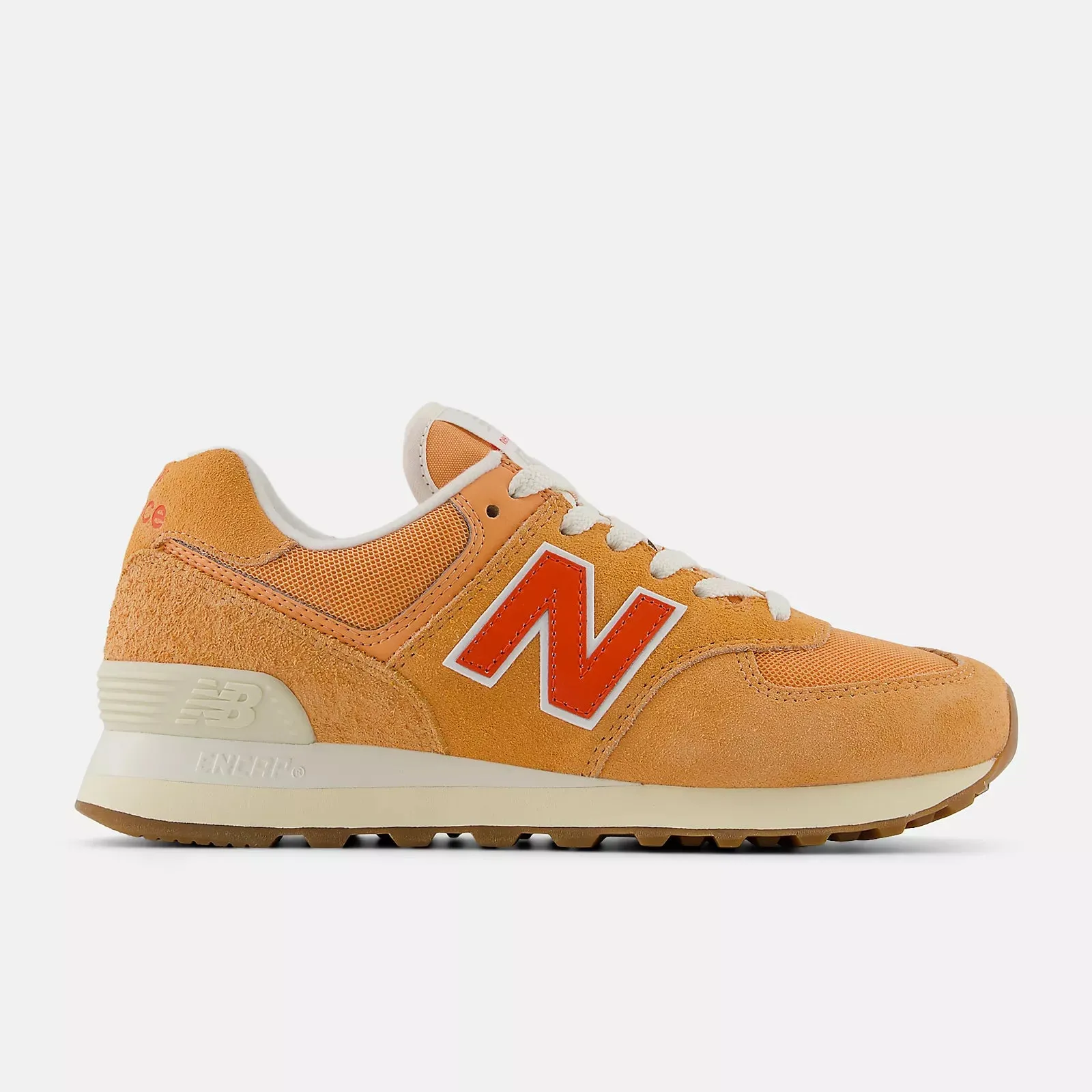 574 Classic Orange/Red (Women's size scale)