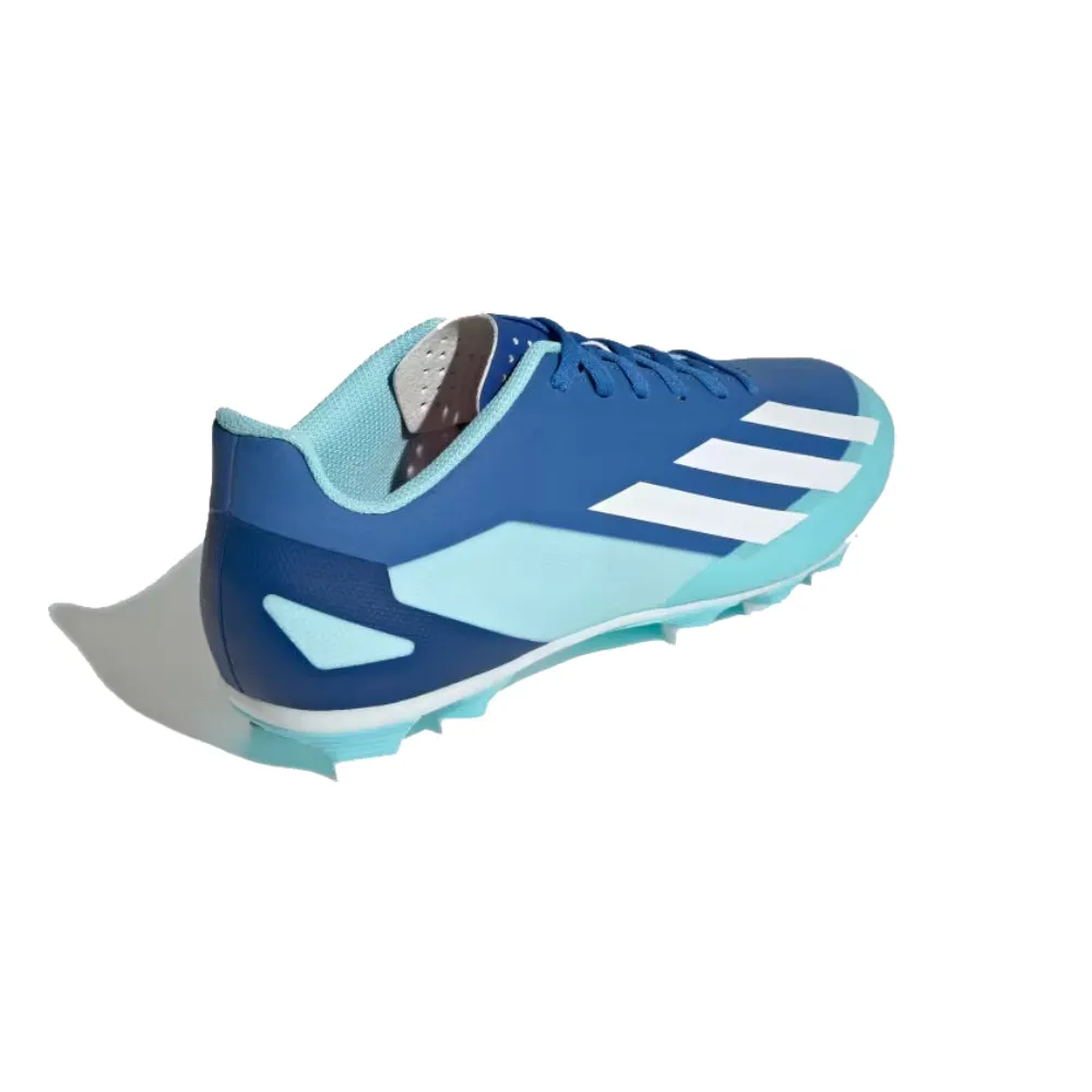 Adidas Men's X Crazyfast.4 Flexible Ground Football Shoe (Bright Royal/White/Solar Red)