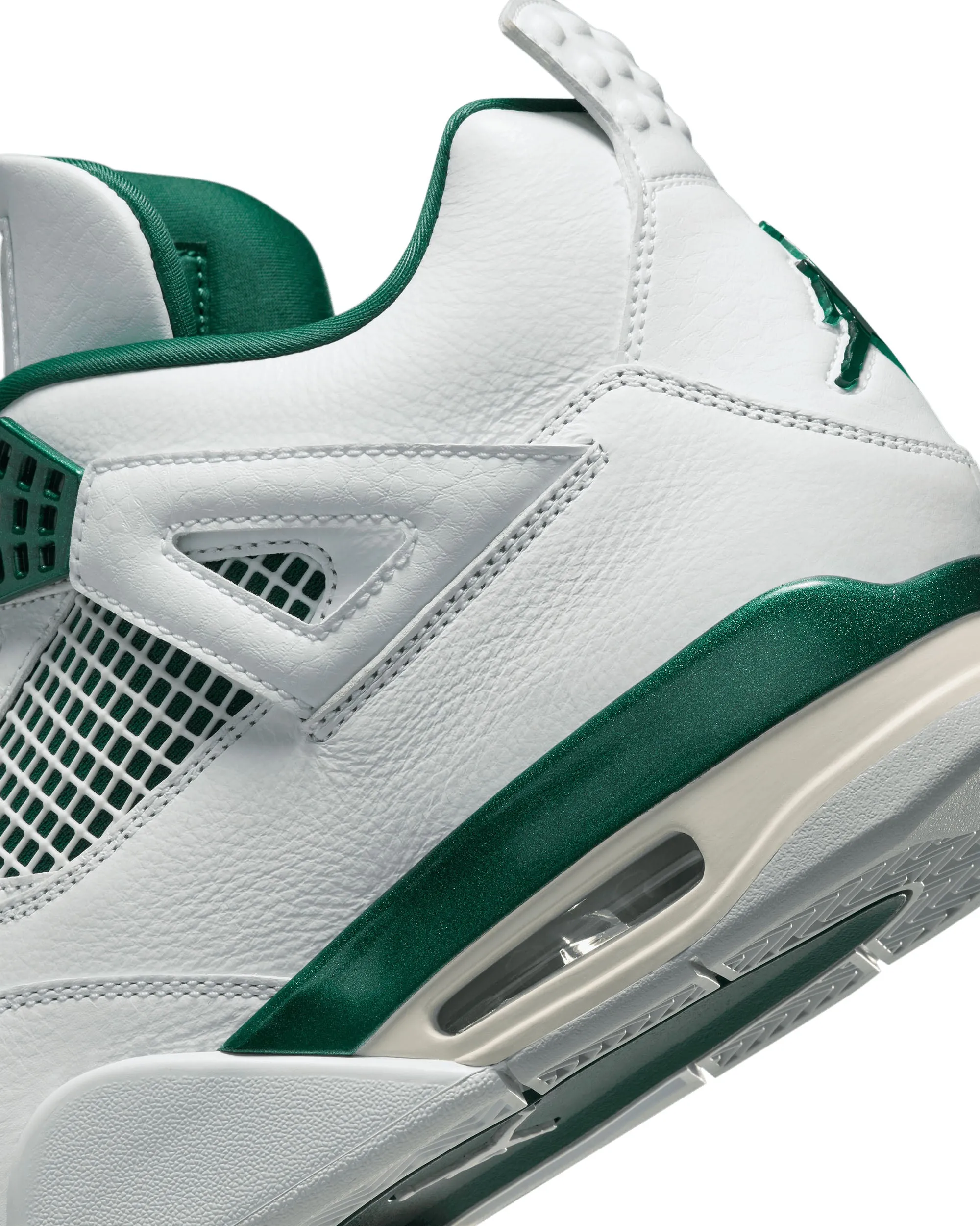 Air Jordan 4 Retro GS - White / Oxidized Green / Neutral Grey