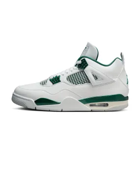 Air Jordan 4 Retro GS - White / Oxidized Green / Neutral Grey