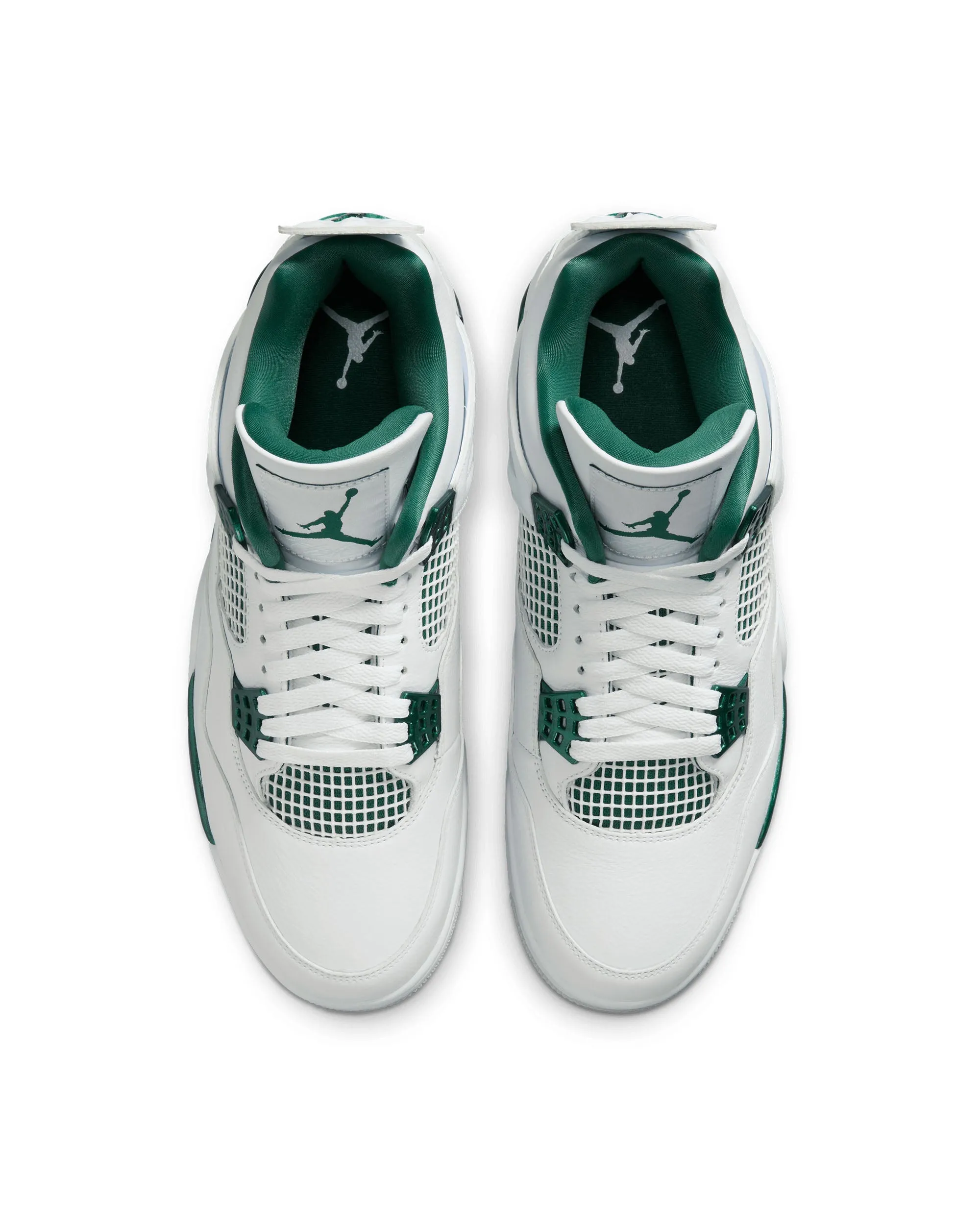 Air Jordan 4 Retro GS - White / Oxidized Green / Neutral Grey