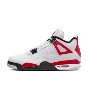 Air Jordan 4 Retro "Red Cement" - White / Fire Red / Black