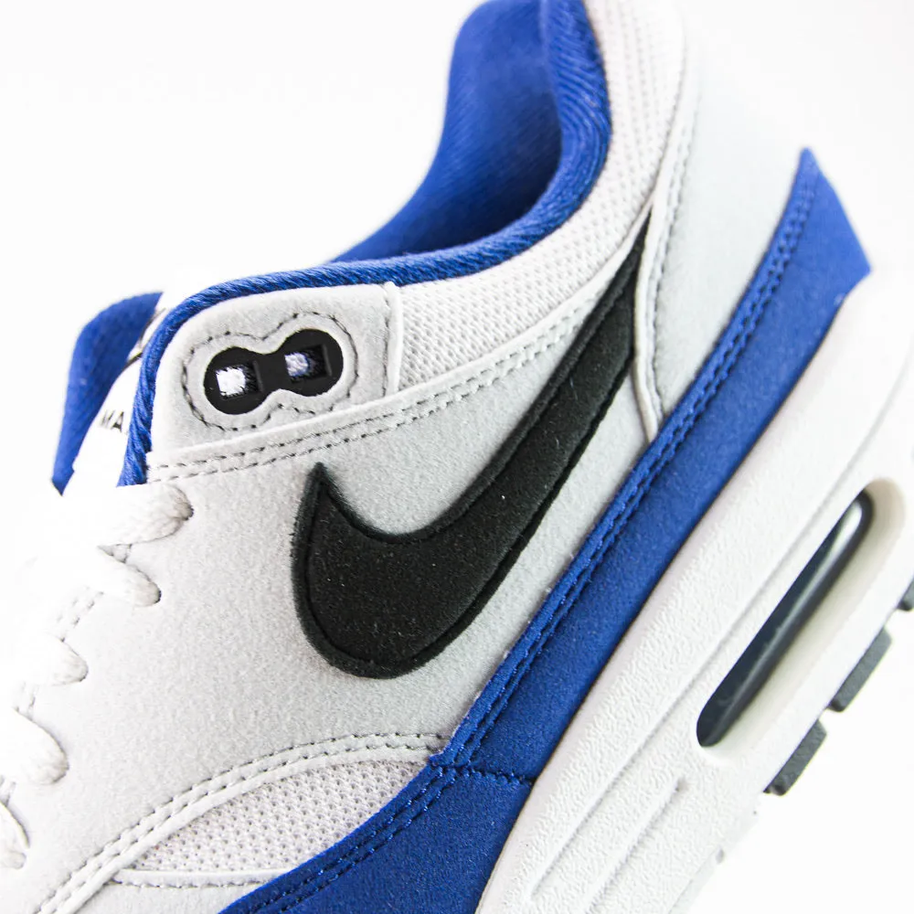 Air Max 1 (White/Black/Deep Royal Blue)