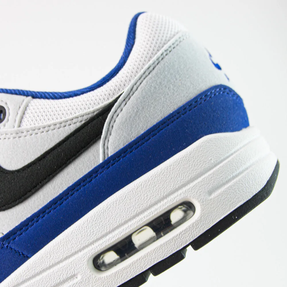 Air Max 1 (White/Black/Deep Royal Blue)