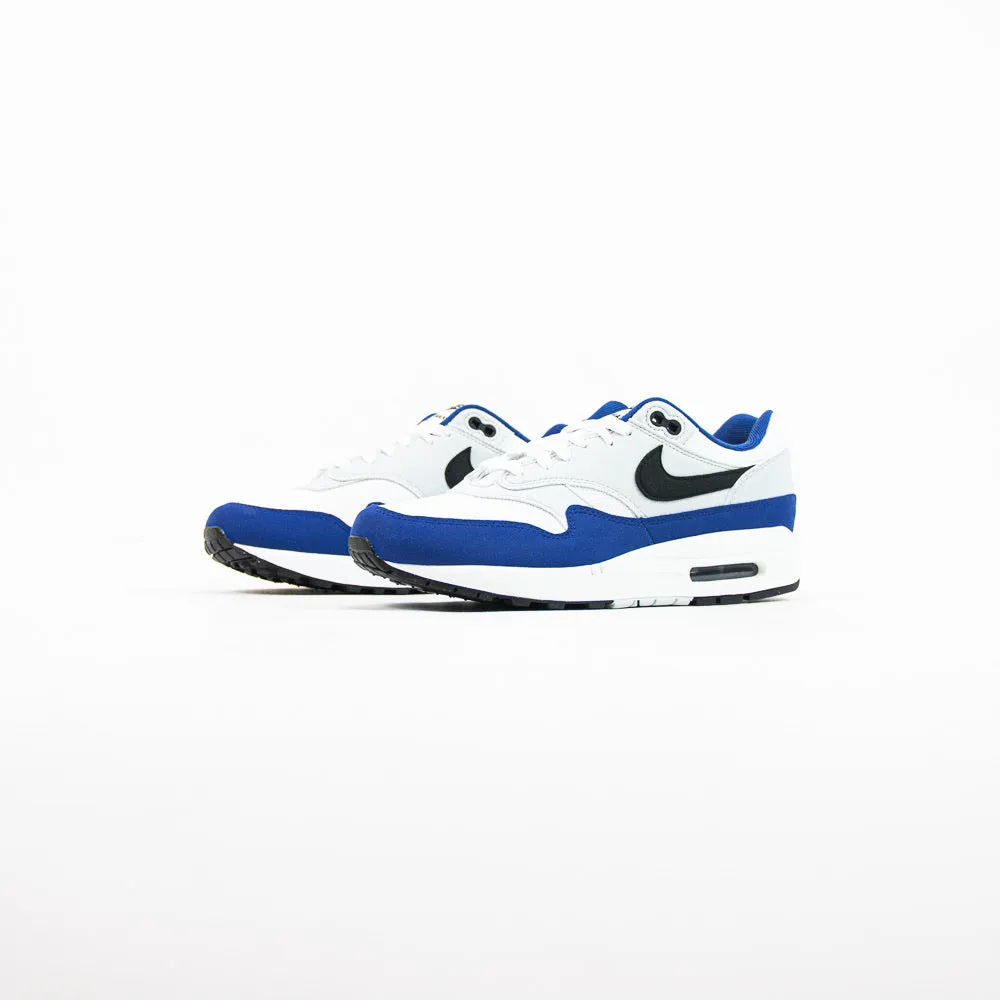 Air Max 1 (White/Black/Deep Royal Blue)