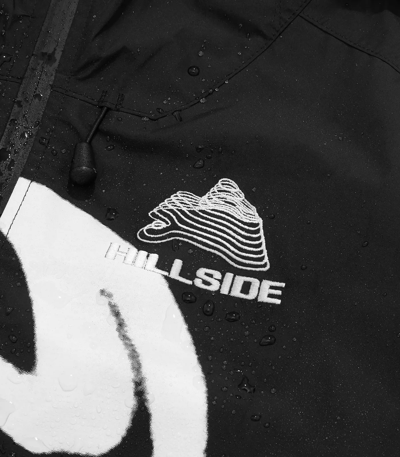 BBC/ICECREAM X HILLSIDE WATERPROOF JACKET - BLACK