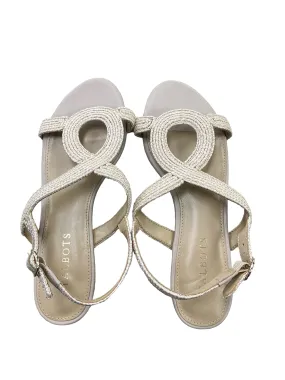 Beige Sandals Flats Talbots, Size 7