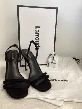 Black Sandals Designer larroude, Size 8.5