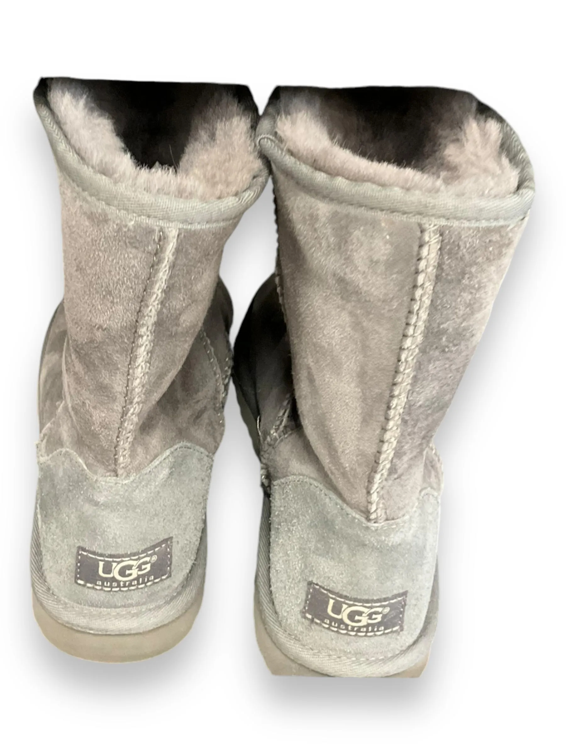 Boots Ankle Flats By Ugg In Grey, Size: 8