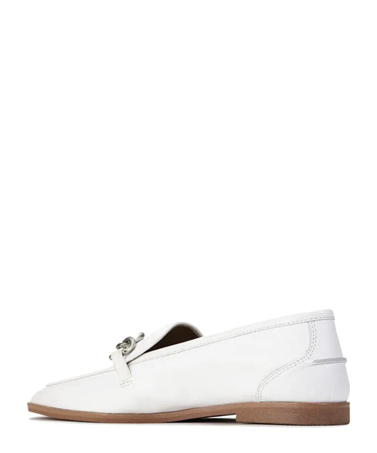 EOS Sense White Leather Summer Loafer