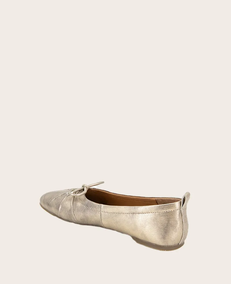 GENTLE SOULS - Marilyn Leather Pleated Ballet Flat