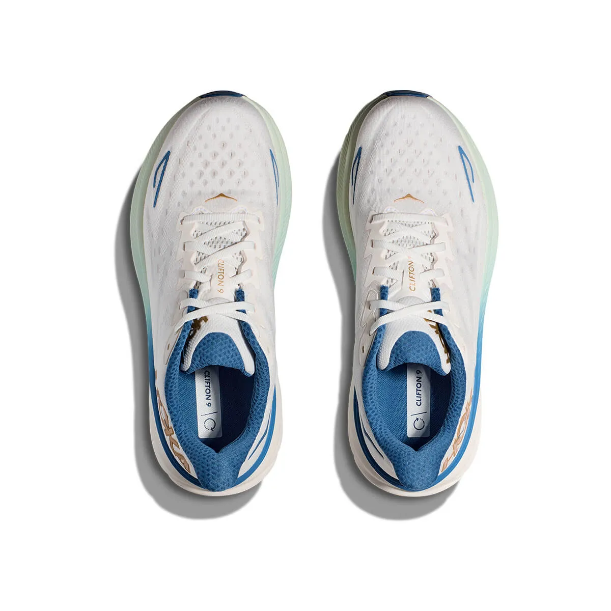 Hoka Clifton 9 Mens | Frost / Gold