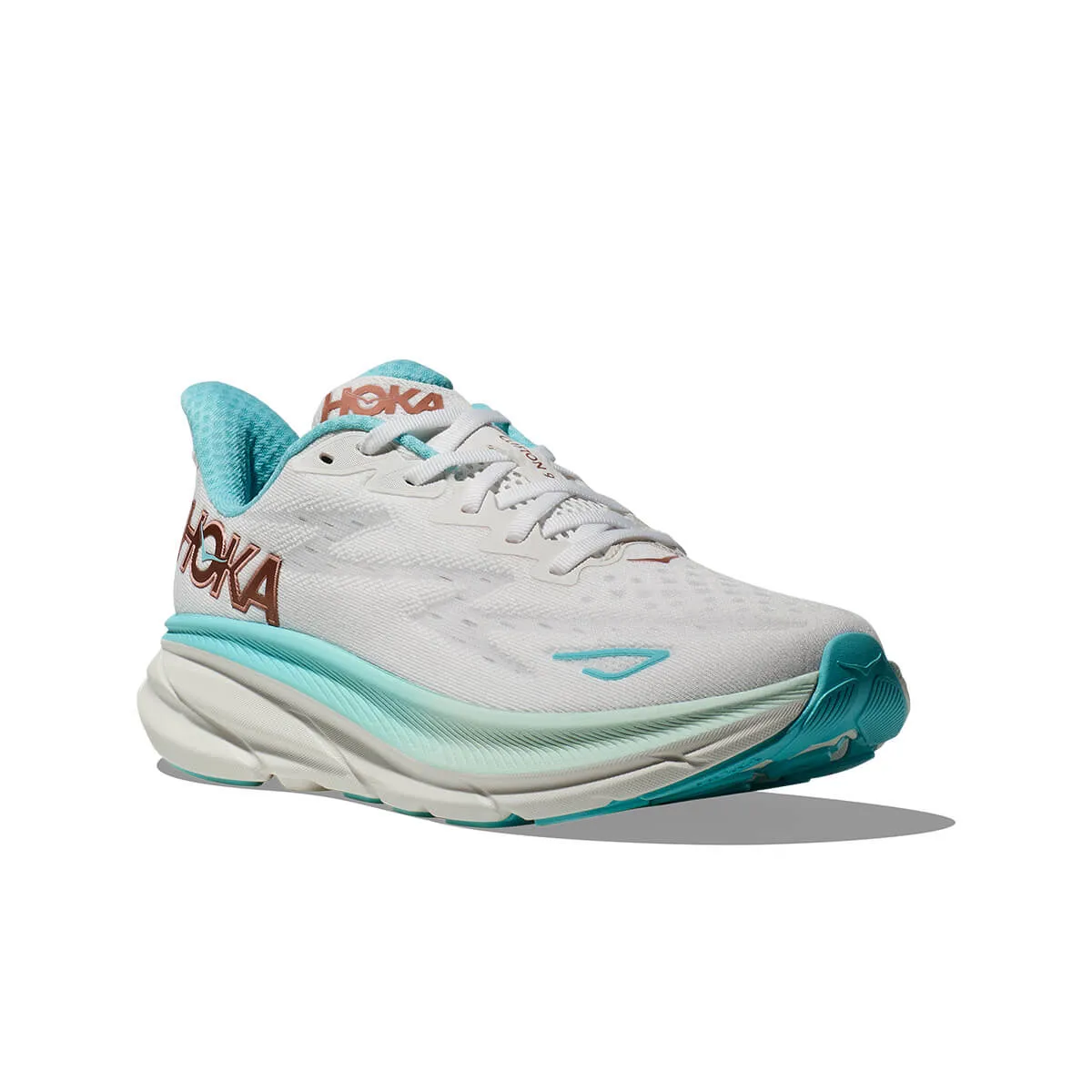 Hoka Clifton 9 Womens | Frost / Rose Gold