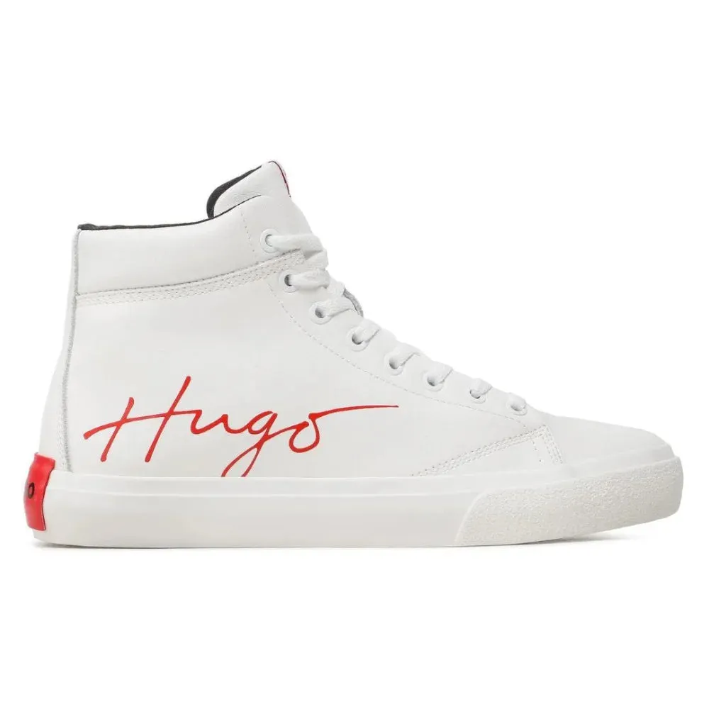 HUGO BOSS DyerH Signature High-Top Trainers Men 50485771-WHT