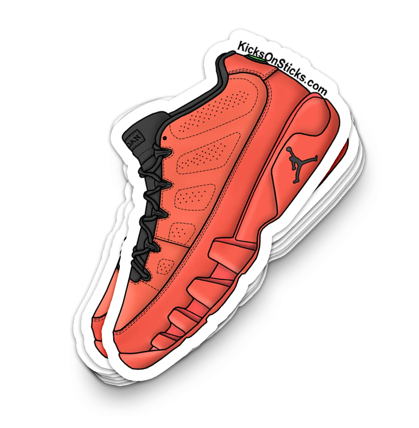 Jordan  9 Low "Mango" Sneaker Sticker