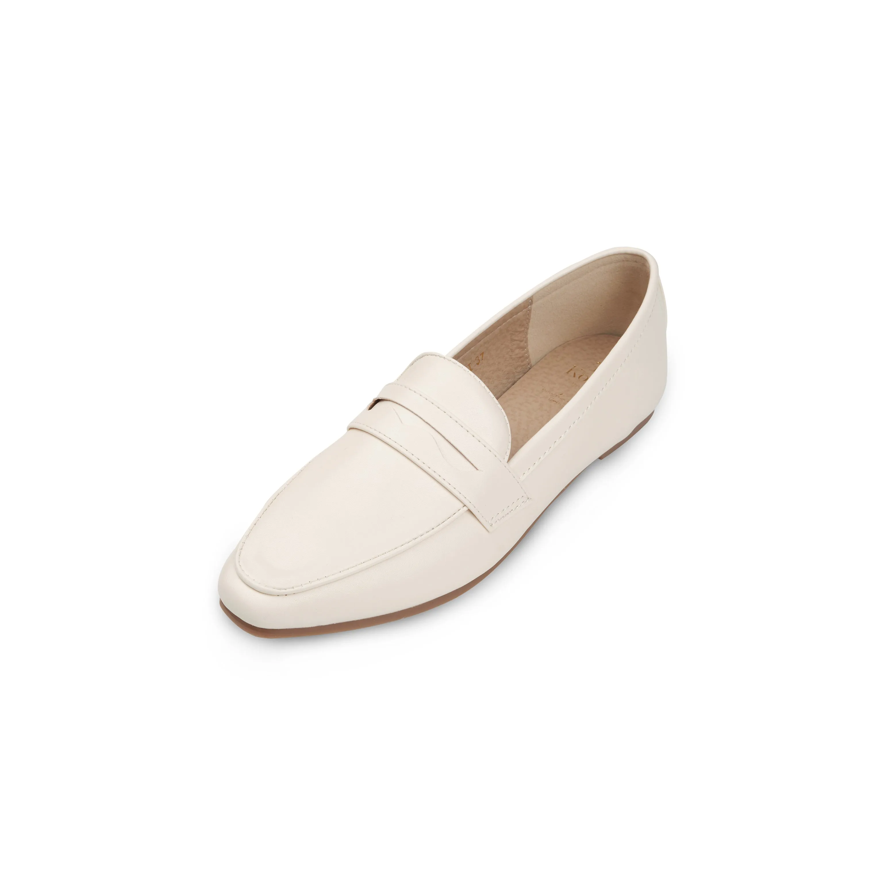 Kenni II Leather Loafers - Creamy White (BEI)