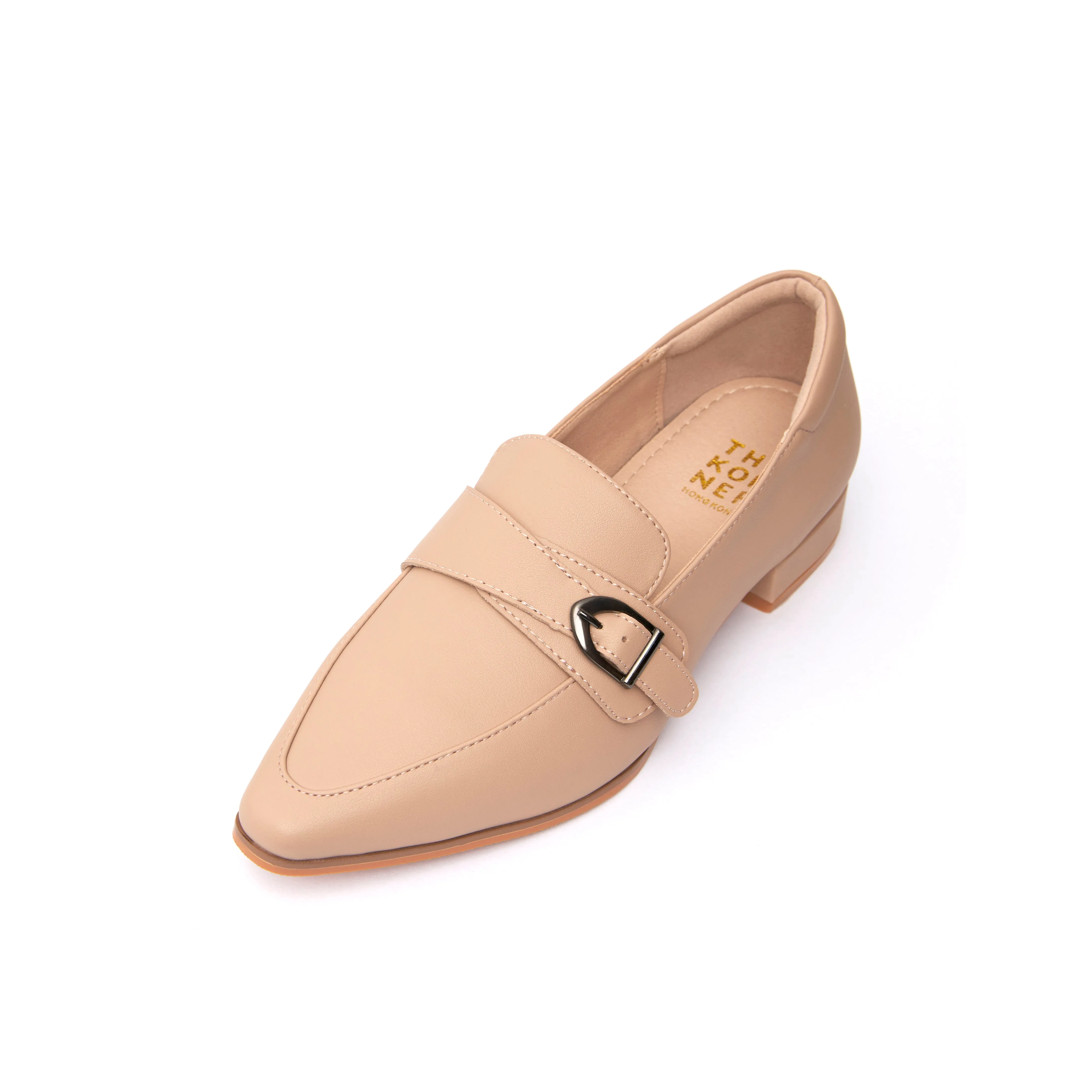 Kristy Buckle Loafers - Nude ( BEIN )