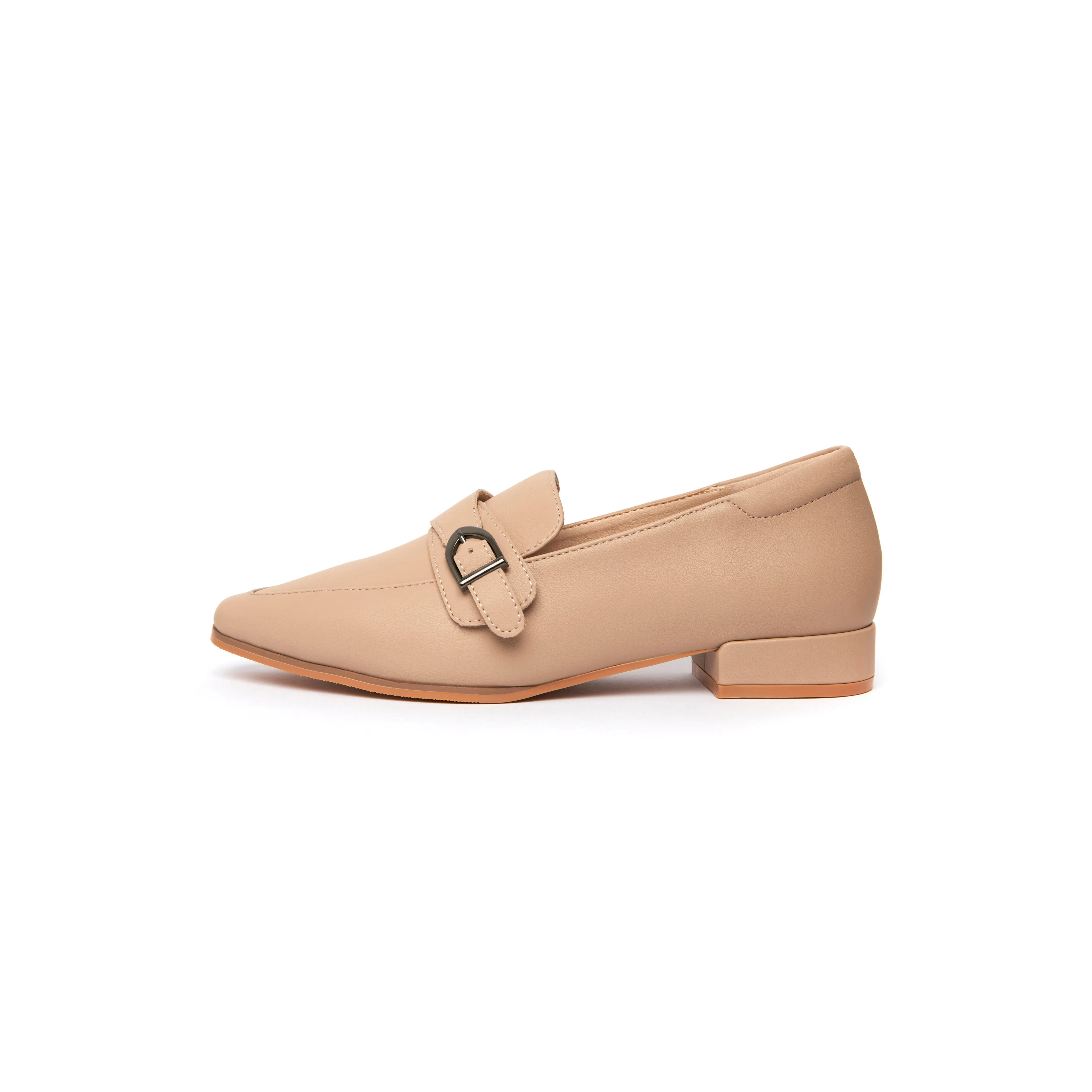 Kristy Buckle Loafers - Nude ( BEIN )