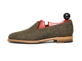 Laurelhurst II - MTO - Forest Herringbone Tweed - TMG Last - Natural Single Leather Sole