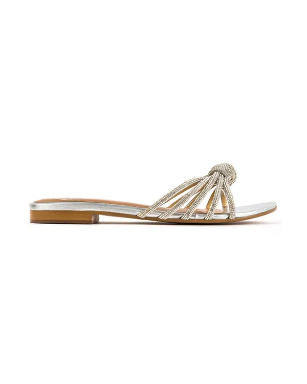 Mambo : Knot Flats - Silver