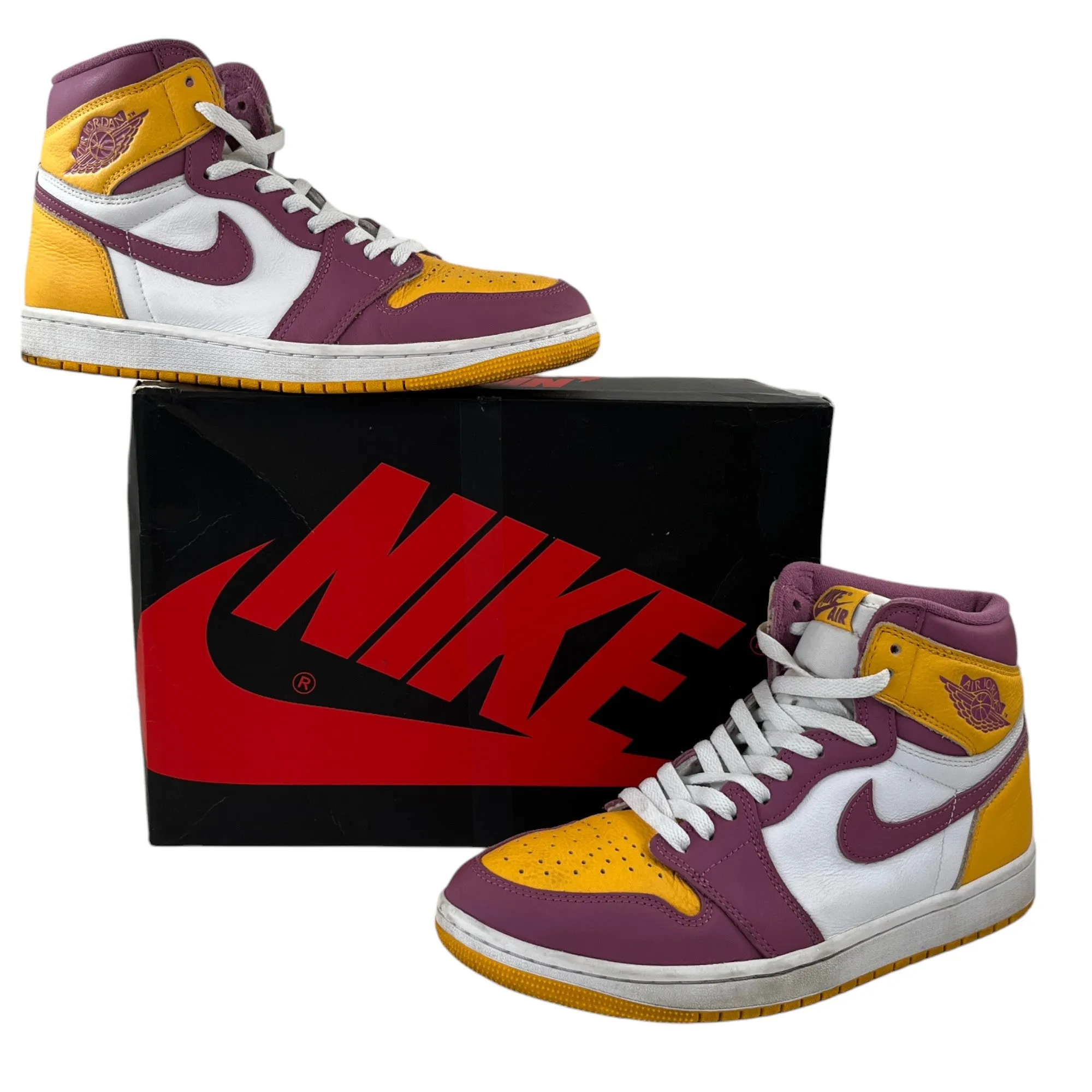 Men's Air Jordan 1 Retro Og Brotherhood High Trainers Purple Size EU 42.5 / UK 8.5