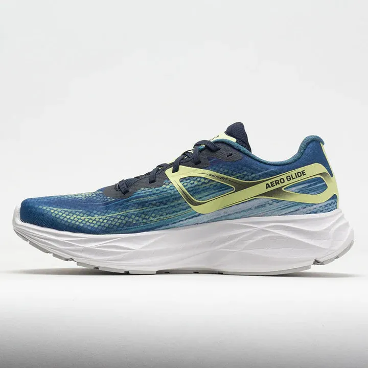 Men's Salomon Aero glide Blue Ashes / Dark Sapphire / Sunny Lime