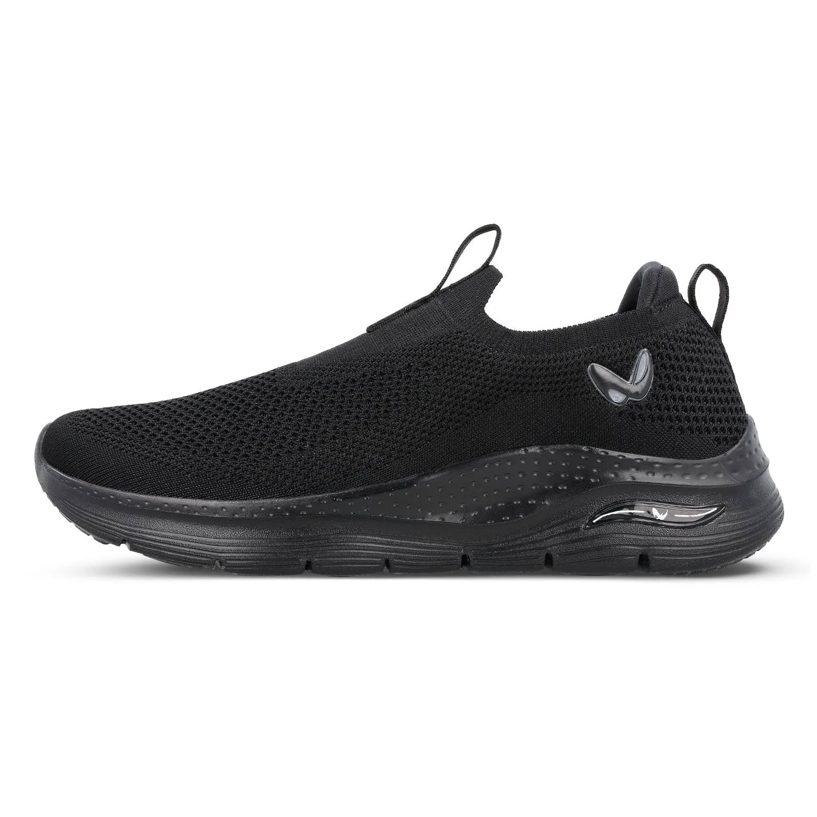 Men's Slip-on Walking Shoe - WS9571 Black Black