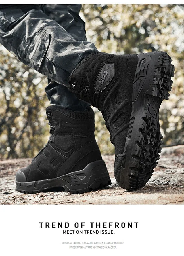 Men's Waterproof Hiking Boots Military Combat Tactical Breathable Desert Boots | 307