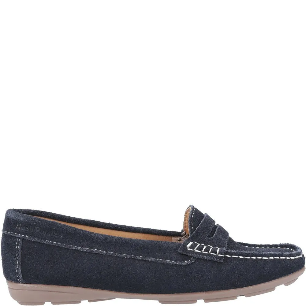 Navy Margot Slip-On Loafers