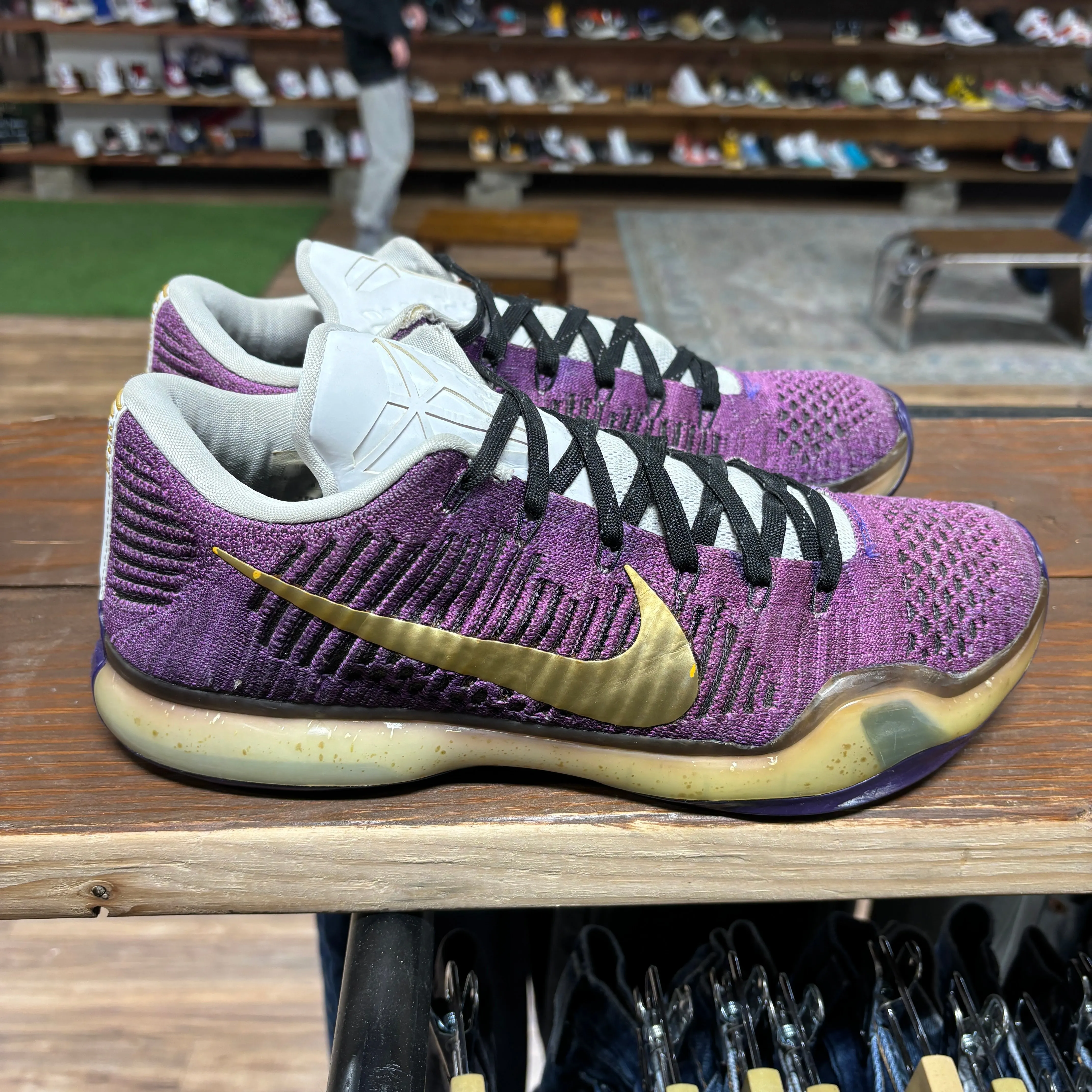 Nike Kobe 10 'Nike ID Purple Gold' Size 11.5