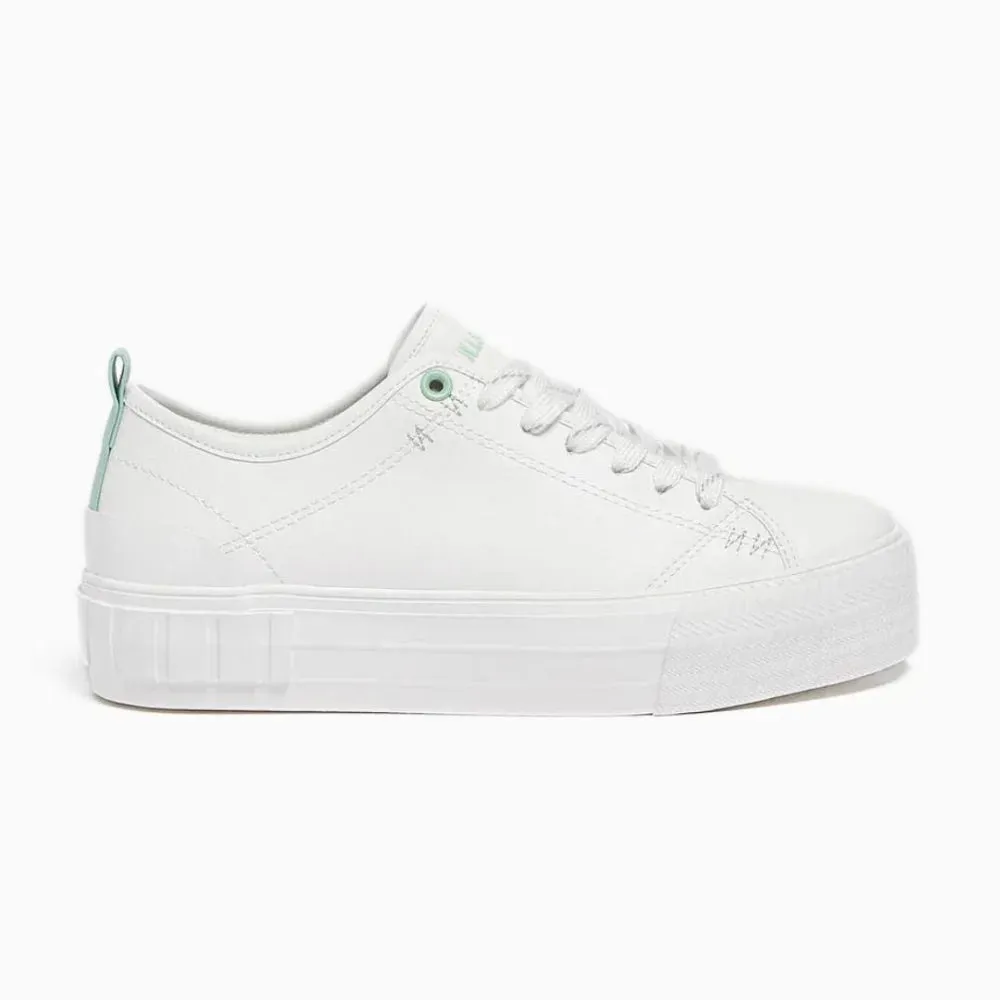 Pull & Bear Basic Lace-Up Chunky Trainers Women 1307-140-001-WHT