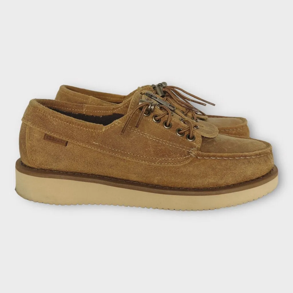 Sebago x Engineered Garments Tan Suede Zip Front Loafers