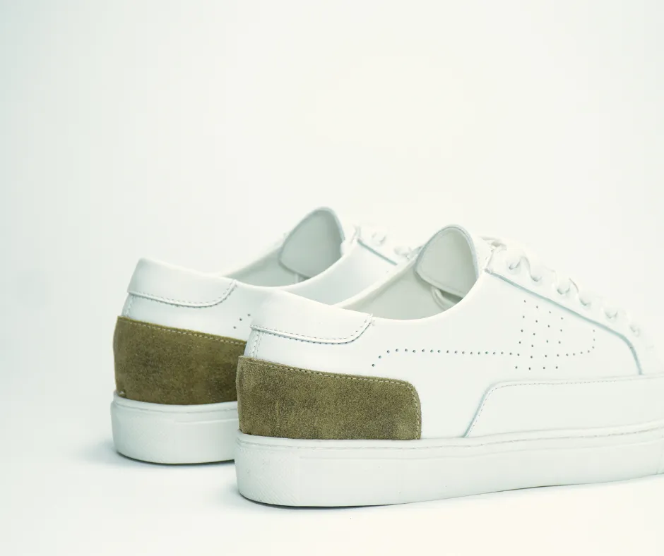 Sneakers CANNY en cuir blanc et gris