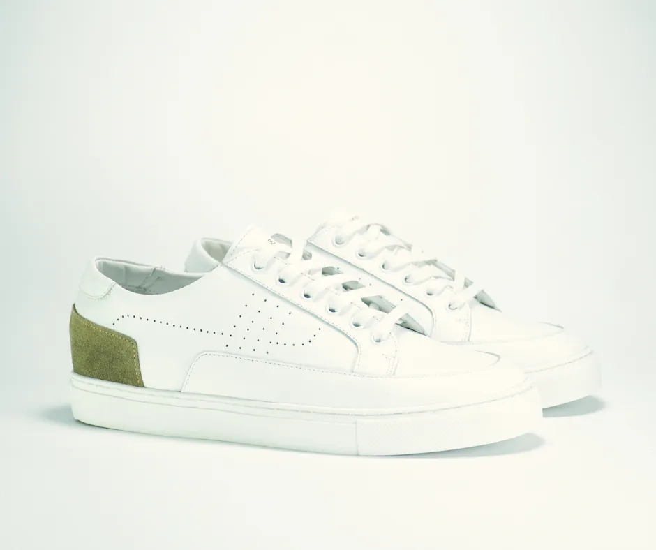 Sneakers CANNY en cuir blanc et gris