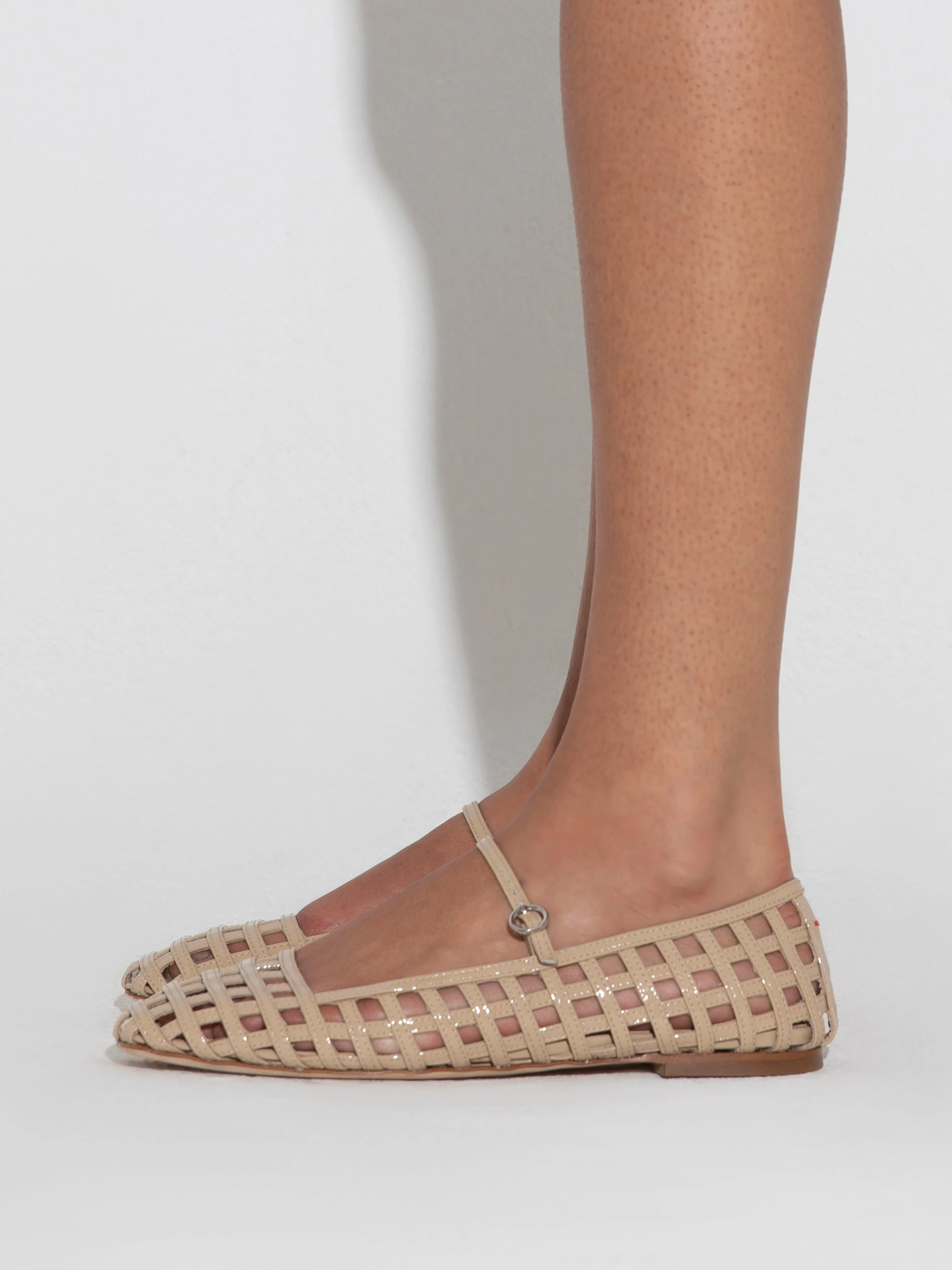 Uma Caged Mary-Jane Flats